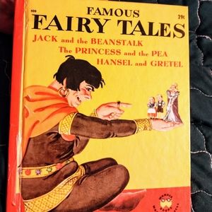 Vintage 1949 Famous Fairy Tales Book